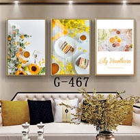 Modern abstract triptych file - G-467