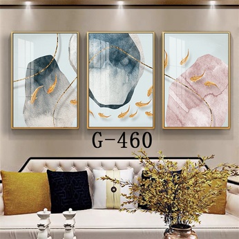 Modern abstract triptych file - G-460