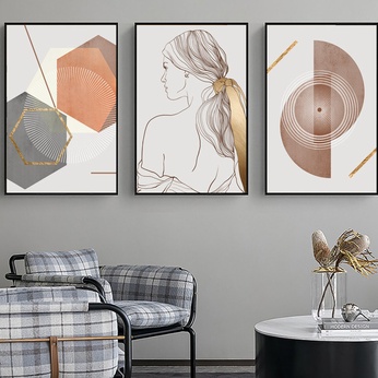 Set of 3 Modern Abstract Art Files - HQ-456