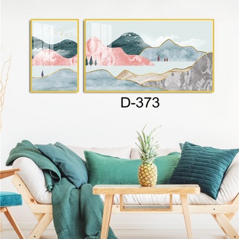 Modern Abstract Art File - Set of 2 Pieces - D-373