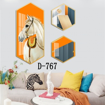 Modern Hexagonal Art File with Multiple Designs - D-767