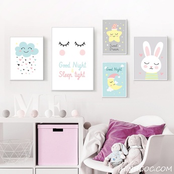 Cartoon file combined with baby room decoration - HG601