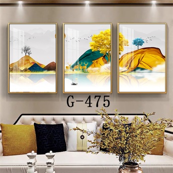 Modern abstract triptych file - G-475