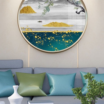 Mindset Zen Landscape Ink Painting Magpie Decorative Painting