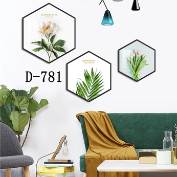 Modern Hexagonal Art File with Multiple Designs - D-781