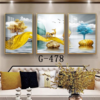 Modern abstract triptych file - G-478