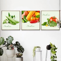 Picture file of 3 pictures of vegetables and fruits decorating the dining room - HG3024