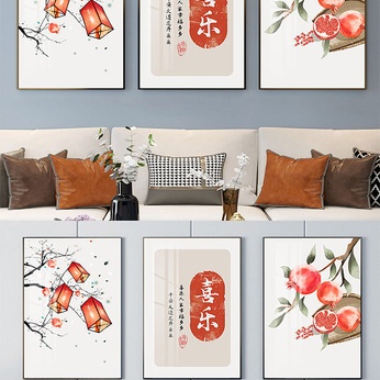 New Chinese Modern Minimalist Folklore Decorative Picture