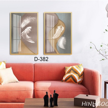 Modern Abstract Art File - Set of 2 Pieces -D-382