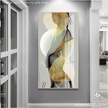 Abstract art leaf painting file - HG1023