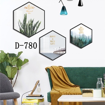 Modern Hexagonal Art File with Multiple Designs - D-780