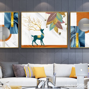 Modern Crystal Wall Hanging Art File - Deer - HQ- 032