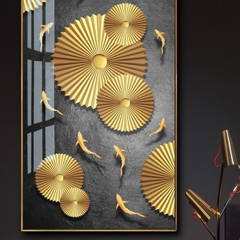 Modern style carp lotus painting file - HG1039