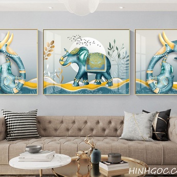 Modern style elephant picture file combined - HQ-012