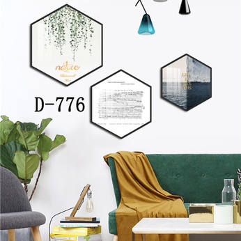 Modern Hexagonal Art File with Multiple Designs - D-776