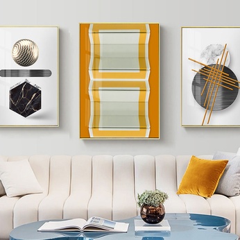 Set of 3 Modern Abstract Art Files - HQ-470