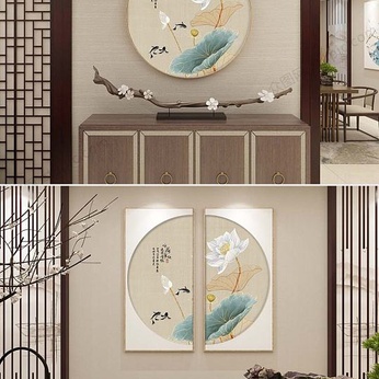 Chinese style plain yaho decorative painting