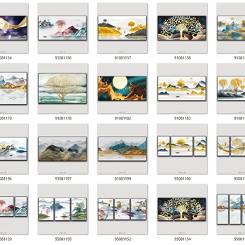 Download 37 Modern Abstract Crystal Landscape Art Files - K10F