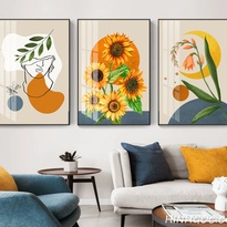 Modern style sunflower painting file - HG204