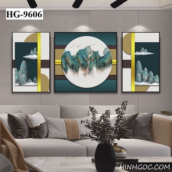 Watercolor painting file combined with modern style - HG-9606