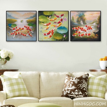 Carp oil painting file - HG3001