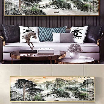 Welcome Pine Landscape Zen Ink Bedside Painting