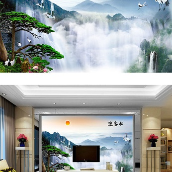 Huangshan Yingguesong TV Background Wall