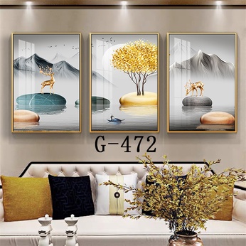 Modern abstract triptych file - G-472