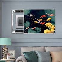 File of Lotus and Koi Fish Artwork - HG1074