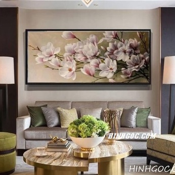 Magnolia hand-drawn painting file - HG201