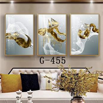 Modern abstract triptych file - G-455