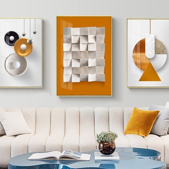 Set of 3 Modern Abstract Art Files - HQ-476