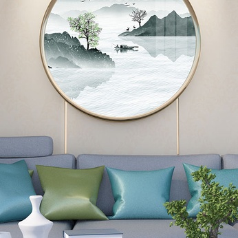 Mindset Zen Landscape Ink Painting Decorative Painting