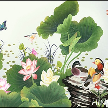 Lotus pond picture file - HG067