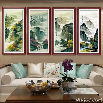 Picturesque Landscape Painting Art File vẽ tay - OP14683500