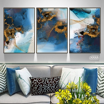 Set of 3 Nordic Abstract Art Files - S3222