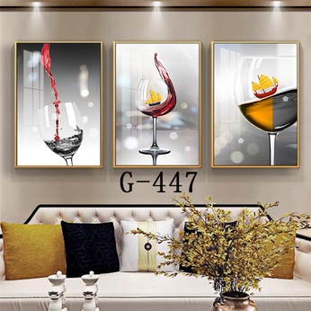 Modern abstract triptych file - G-447