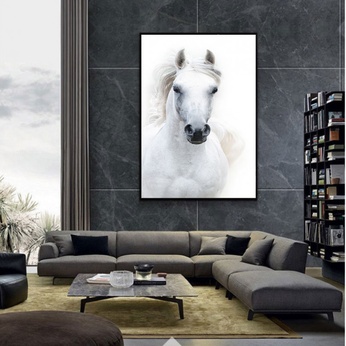 White horse painting file - NG0001