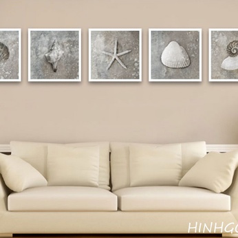 Artistic gray sea star shell snail picture file - HG5000