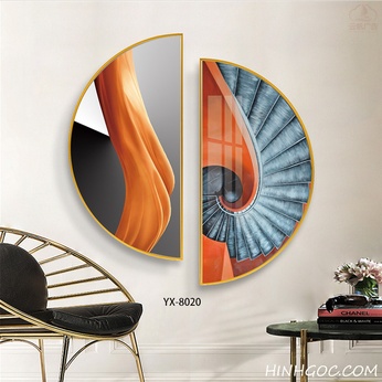 Modern Abstract Crescent Moon Art File - YX-8020