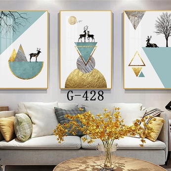 Modern abstract triptych file - G-428