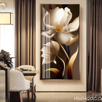 Modern hand-drawn flower painting file - HG166