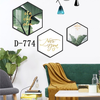 Modern Hexagonal Art File with Multiple Designs - D-774