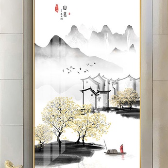 New Chinese Ink Landscape Art Entrance Painting