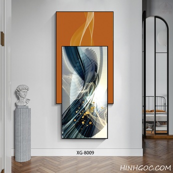 Modern Abstract Vertical Art File - XG-8009