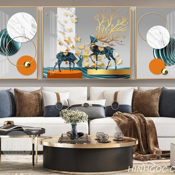 Modern Crystal Wall Hanging Art File - Deer - HQ - 040