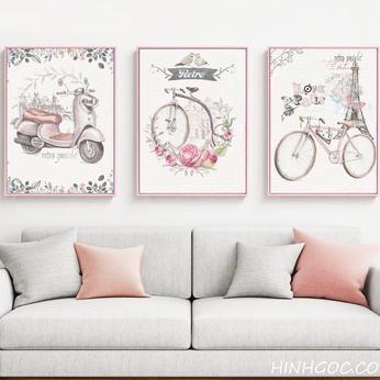 Hand-drawn Bicycle Bicycle Painting FIle - HG3012