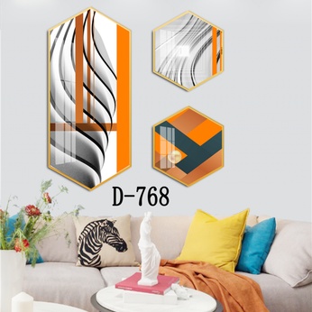 Modern Hexagonal Art File with Multiple Designs - D-768