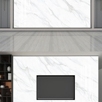 Grey HD marble TV background wall