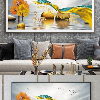 Elk Landscape Imagination - Deer with You Decorative Painting